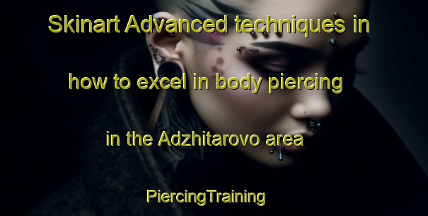 Skinart Advanced techniques in how to excel in body piercing in the Adzhitarovo area | PiercingTraining | PiercingClasses | SkinartTraining-Russia