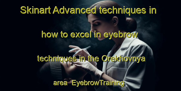 Skinart Advanced techniques in how to excel in eyebrow techniques in the Orekhovnya area | EyebrowTraining | EyebrowClasses | SkinartTraining-Russia