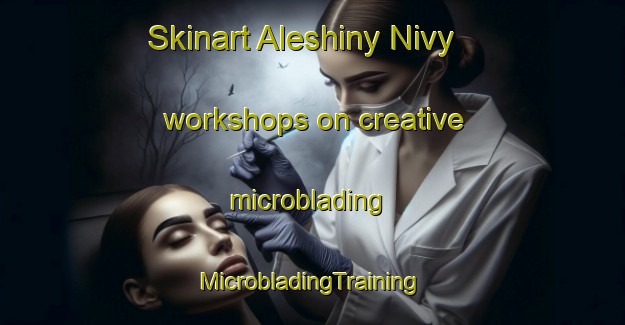 Skinart Aleshiny Nivy workshops on creative microblading | #MicrobladingTraining #MicrobladingClasses #SkinartTraining-Russia