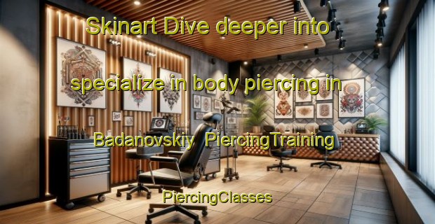 Skinart Dive deeper into specialize in body piercing in Badanovskiy | #PiercingTraining #PiercingClasses #SkinartTraining-Russia