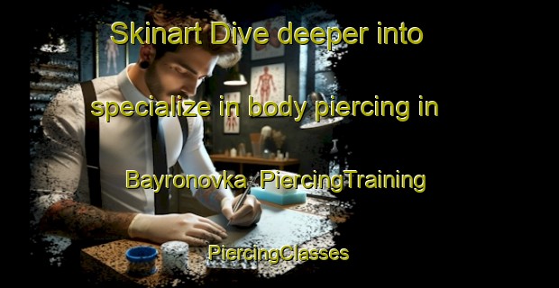 Skinart Dive deeper into specialize in body piercing in Bayronovka | #PiercingTraining #PiercingClasses #SkinartTraining-Russia