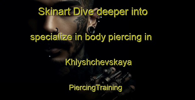 Skinart Dive deeper into specialize in body piercing in Khlyshchevskaya | #PiercingTraining #PiercingClasses #SkinartTraining-Russia