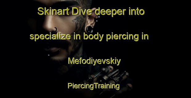 Skinart Dive deeper into specialize in body piercing in Mefodiyevskiy | #PiercingTraining #PiercingClasses #SkinartTraining-Russia