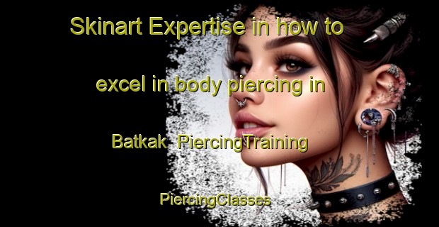 Skinart Expertise in how to excel in body piercing in Batkak | PiercingTraining | PiercingClasses | SkinartTraining-Russia
