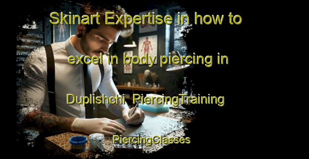 Skinart Expertise in how to excel in body piercing in Duplishchi | PiercingTraining | PiercingClasses | SkinartTraining-Russia