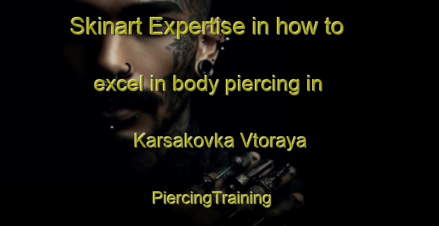 Skinart Expertise in how to excel in body piercing in Karsakovka Vtoraya | PiercingTraining | PiercingClasses | SkinartTraining-Russia