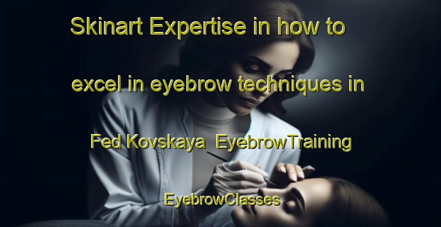 Skinart Expertise in how to excel in eyebrow techniques in Fed Kovskaya | EyebrowTraining | EyebrowClasses | SkinartTraining-Russia