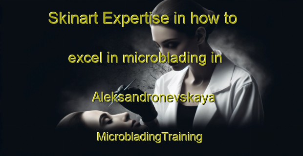 Skinart Expertise in how to excel in microblading in Aleksandronevskaya | #MicrobladingTraining #MicrobladingClasses #SkinartTraining-Russia