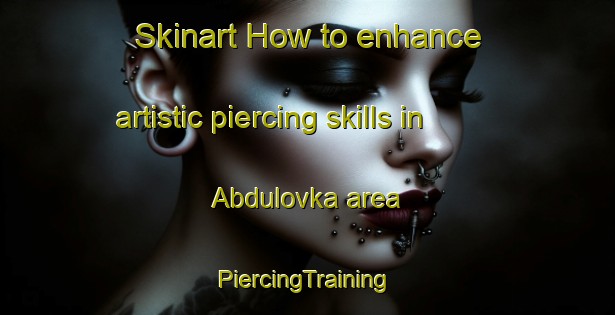 Skinart How to enhance artistic piercing skills in Abdulovka area | #PiercingTraining #PiercingClasses #SkinartTraining-Russia