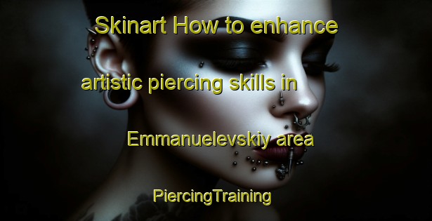 Skinart How to enhance artistic piercing skills in Emmanuelevskiy area | #PiercingTraining #PiercingClasses #SkinartTraining-Russia