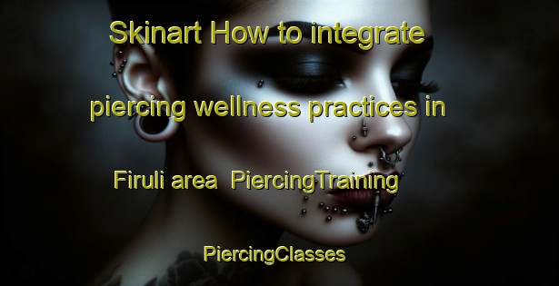 Skinart How to integrate piercing wellness practices in Firuli area | PiercingTraining | PiercingClasses | SkinartTraining-Russia