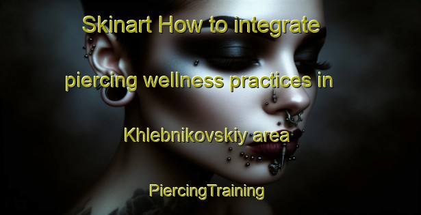 Skinart How to integrate piercing wellness practices in Khlebnikovskiy area | #PiercingTraining #PiercingClasses #SkinartTraining-Russia