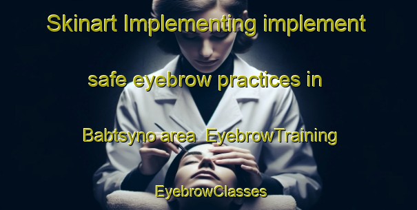 Skinart Implementing implement safe eyebrow practices in Babtsyno area | EyebrowTraining | EyebrowClasses | SkinartTraining-Russia