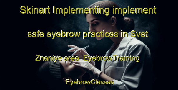 Skinart Implementing implement safe eyebrow practices in Svet Znaniye area | EyebrowTraining | EyebrowClasses | SkinartTraining-Russia