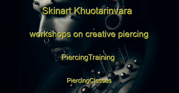 Skinart Khuotarinvara workshops on creative piercing | #PiercingTraining #PiercingClasses #SkinartTraining-Russia