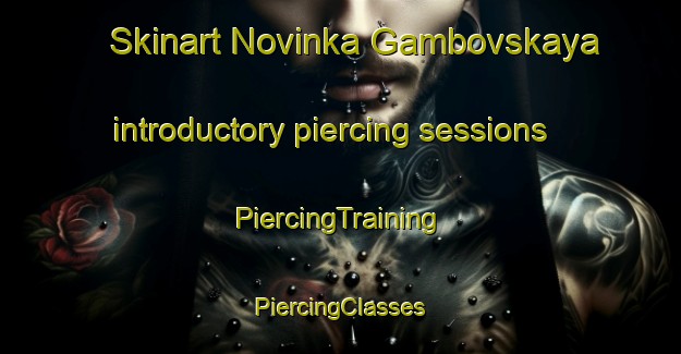 Skinart Novinka Gambovskaya introductory piercing sessions | #PiercingTraining #PiercingClasses #SkinartTraining-Russia