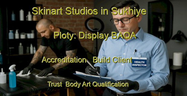 Skinart Studios in Sukhiye Ploty: Display BAQA Accreditation - Build Client Trust | Body Art Qualification Authority | BAQA-Russia
