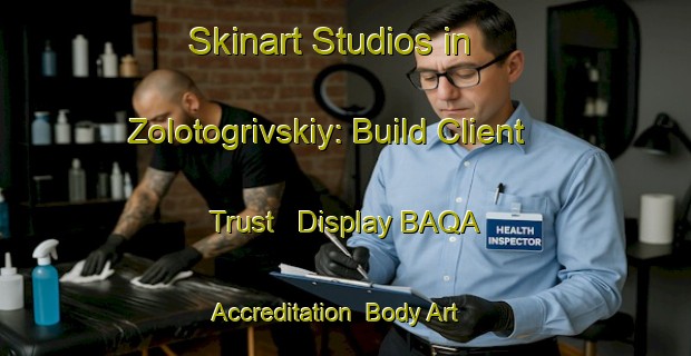 Skinart Studios in Zolotogrivskiy: Build Client Trust - Display BAQA Accreditation | Body Art Qualification Authority | BAQA-Russia